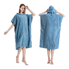 Mutao Surf Poncho Changing Robe Quick Dry Towel with Hood and Pocket