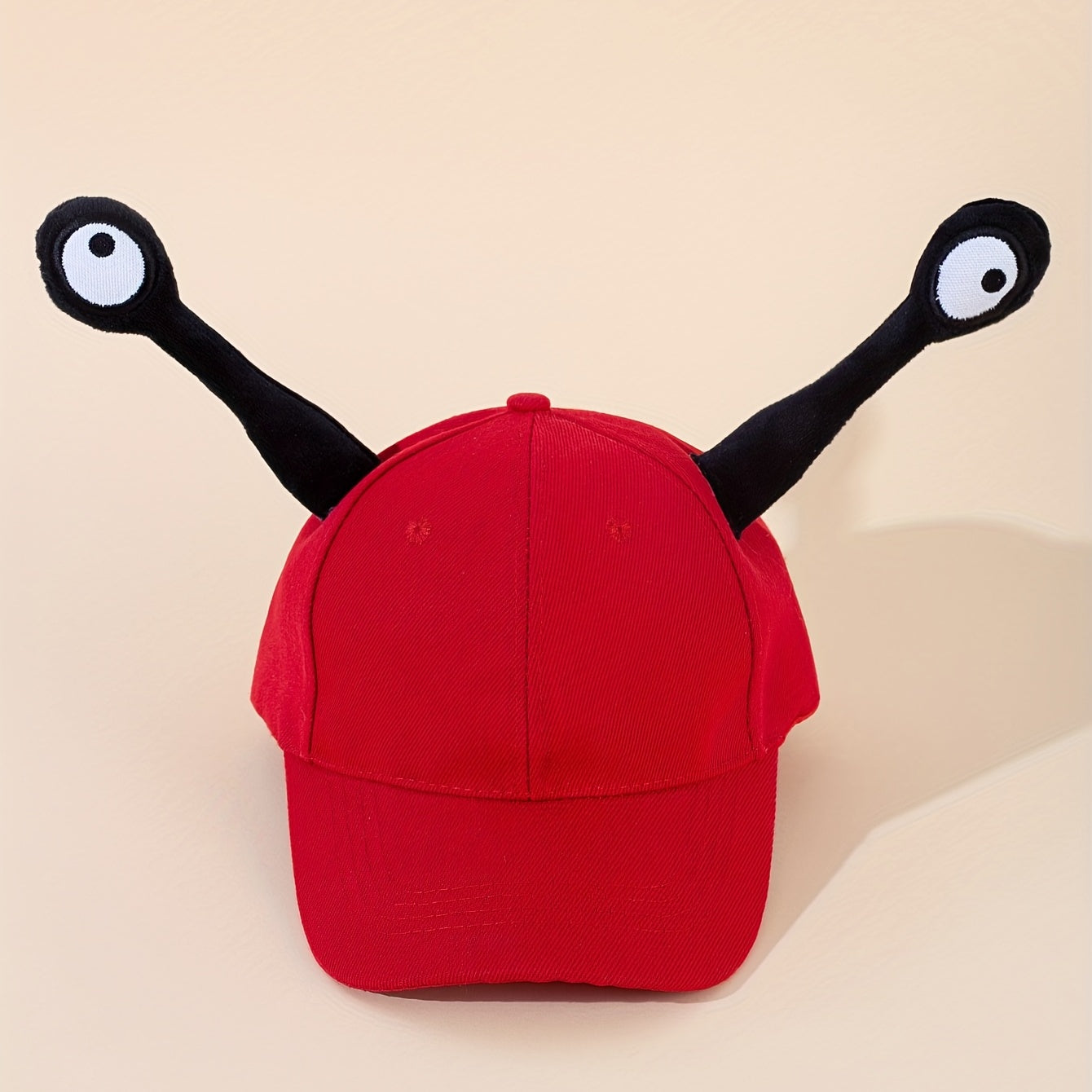 Funny Eyes Baseball Cap Unisex Red Cartoon Dad Hats Lightweight