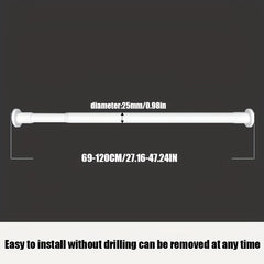 Stainless Steel Telescopic Rod for Installation and Drying