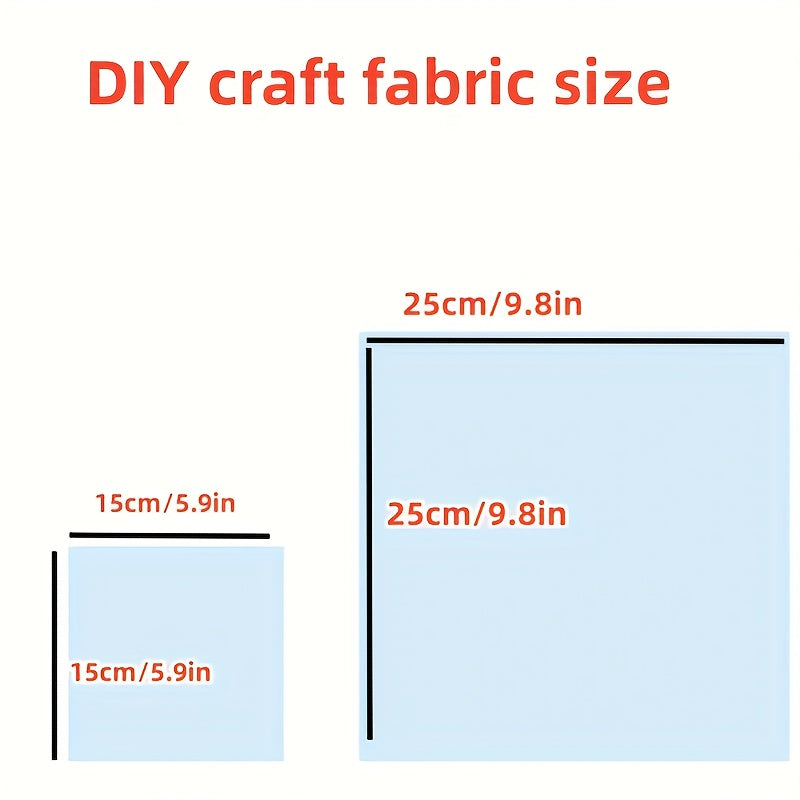 8pcs Number Theme Fabric Fat Quarter DIY Sewing Supplies