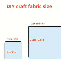 8pcs Number Theme Fabric Fat Quarter DIY Sewing Supplies