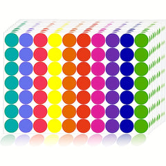 2800 PCS 40 Sheets Colored Dot Stickers Round Coding Labels Circle Dots Labels