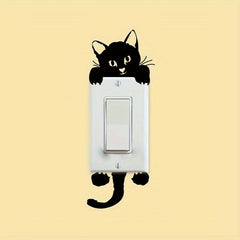 Cat Bedroom Switch Sticker Removable 3D Wall Sticker