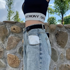 Invisible Pants Belt Casual Elastic Jeans Belt PU Leather Belt For Men