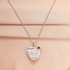 Love Heart Crystal Pendant Necklace Gift For Christmas