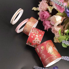 Bird Tape Crane Cherry Flower Pattern Decorative Tapes
