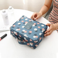 Flowers Printing Storage Bag Crochet Full Set Of Weaving Tools Accessories