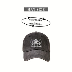DOG MOM Baseball Cap Distressed Dad Hat Outdoor Sun Hats For Women