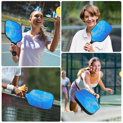 USAPA Approved Lightweight Pickleball Paddles with Fiberglass Surface