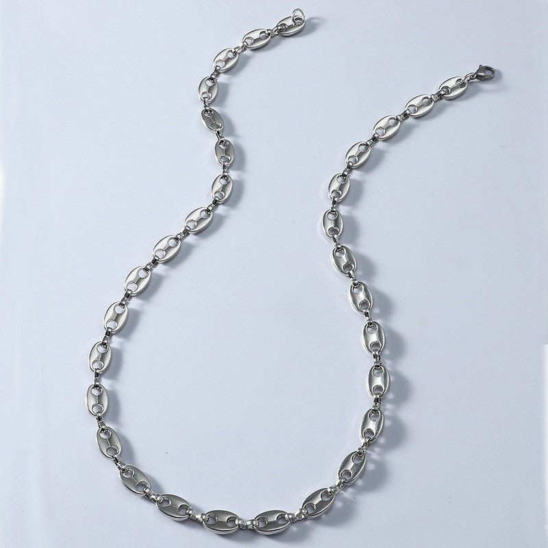 Coffee Bean Necklace Hip Hop Necklace