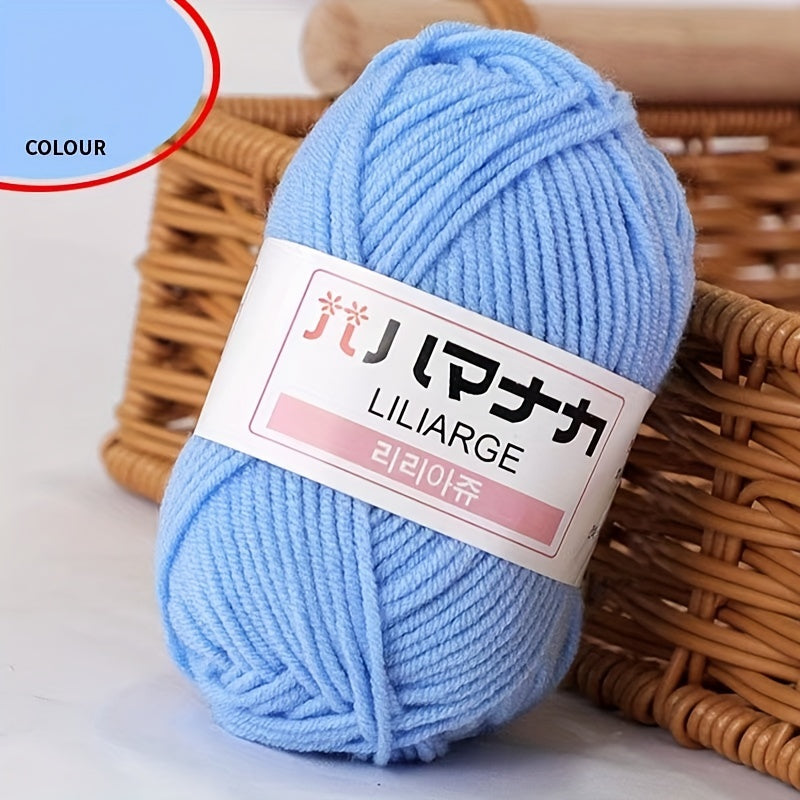 1pc Milk Cotton Yarn Hand Knitting Thread Crochet Thread DIY Doll Wool