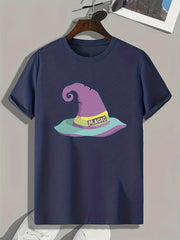 Magic Hat Pattern Print Men's Sports T-shirt