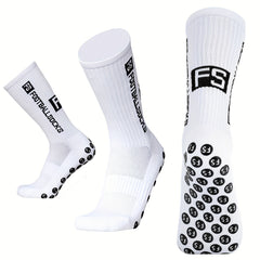 4 Pairs Non Slip Breathable Football Socks for Sports