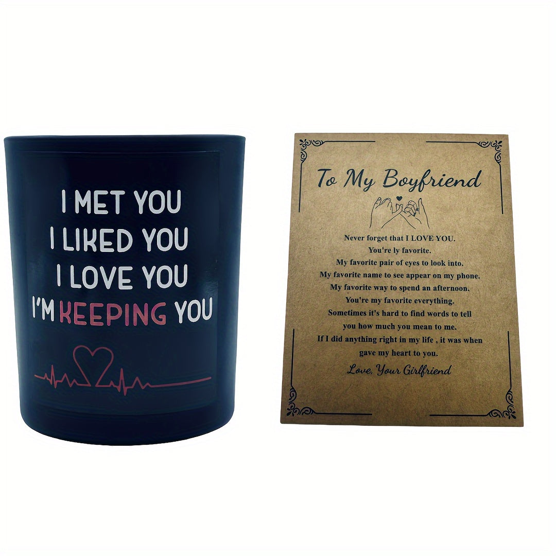 Lavender Scented Soy Candle Gift with Blessing Card