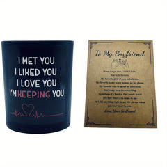Lavender Scented Soy Candle Gift with Blessing Card