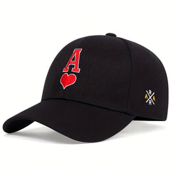 Spades K Embroidered Baseball Cap Solid Casual Unisex Dad Hat Lightweight