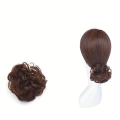 Fluffy Wigs Hair Tie Bun Scrunchie Hair Accessories Women's