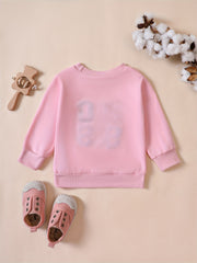 Kids BIG SIS Embroidered Sweatshirt Long Sleeve Top Pullovers