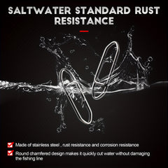 20pcs Stainless Steel Fishing Snap Clip Quick Lure Connector Accessories