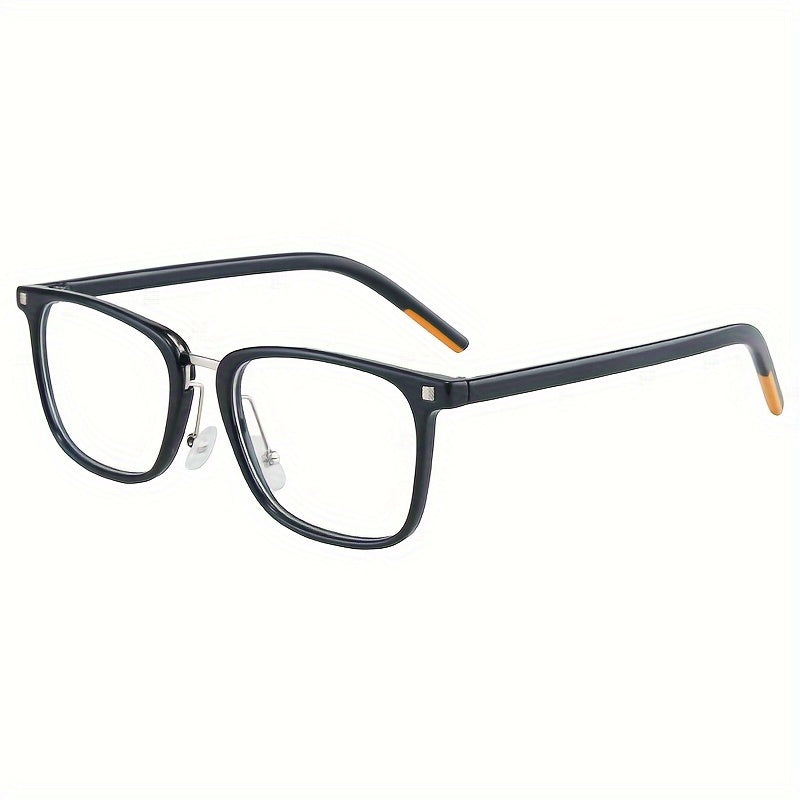 Fashionable Square Frame Glasses Anti Blue Light Blocking Transparent Lens