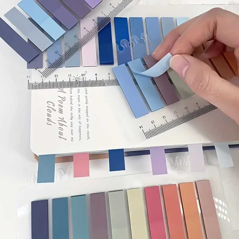 600 Writeable Adhesive Index Tabs Notepad With Ruler