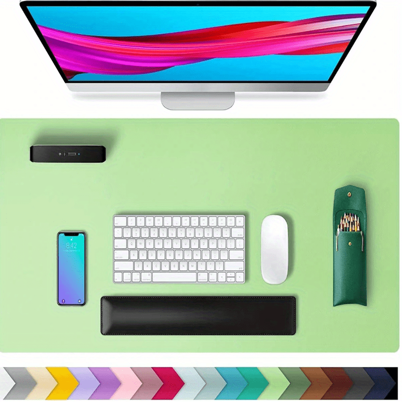 PU Leather Office Pad Protector Mousepad Waterproof Desk Writing Board