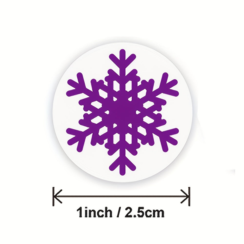 500pcs Snowflake Christmas Sticker Envelope Seal Label Decoration