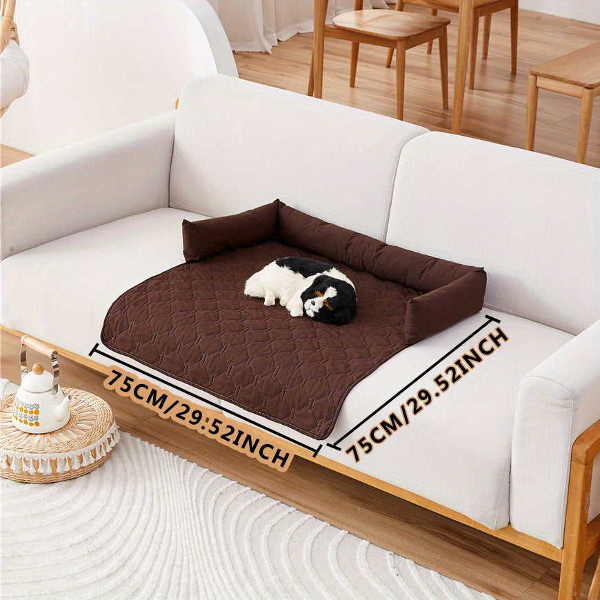 Waterproof Pet Pad with Pillow for Training and Sleeping
