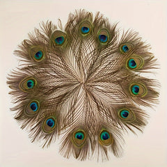 15pcs Peacock Eye Feathers 25-30-48 Cm Holiday Party Table Decorations