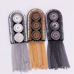 Vintage Clothing Accessories Metal Tassel Shoulder Seal Jewelry