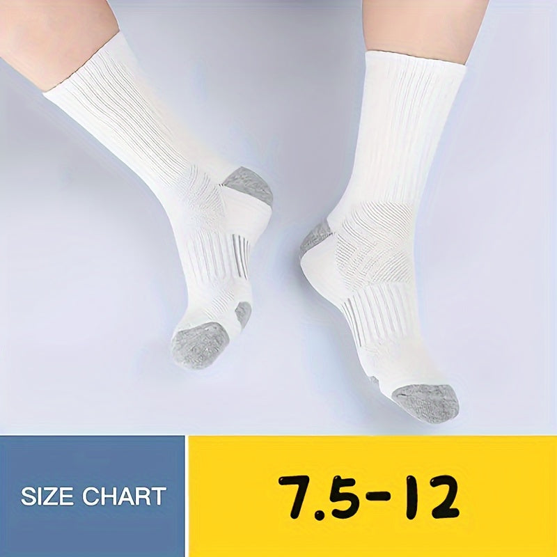 Men's Sports Crew Socks Cotton Cushioning Socks