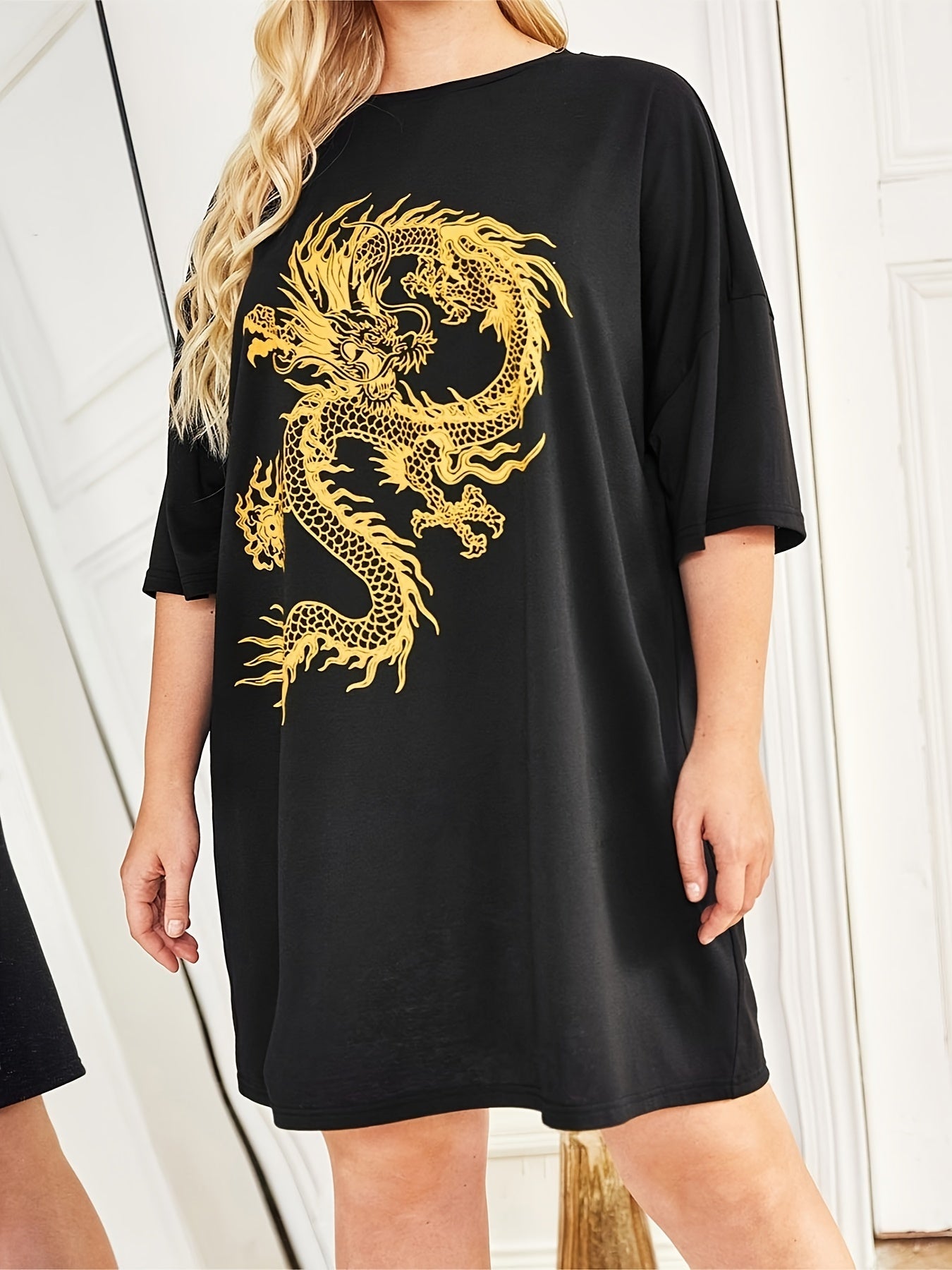  Dragon Graphic Sleep Dress