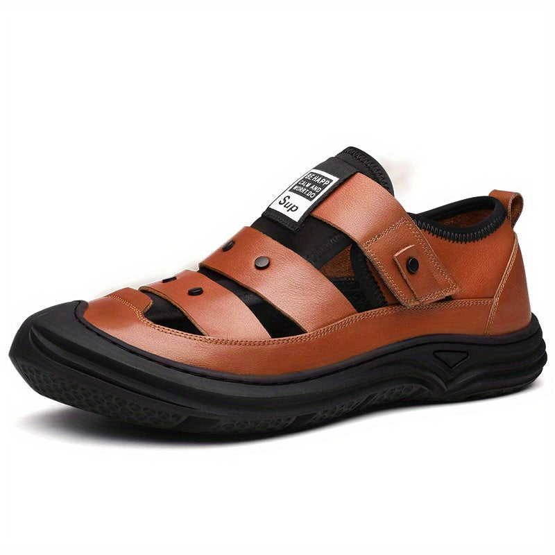 Men's Hook And Loop Sandals Non Slip Outdoor Beach Shoes