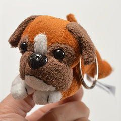 7in Plush Toy Dog Keychain School Bag Hanging Ornament Easter Gift