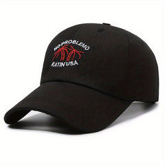 Coconut Tree Embroidered Sunblock Hat Couple Cap
