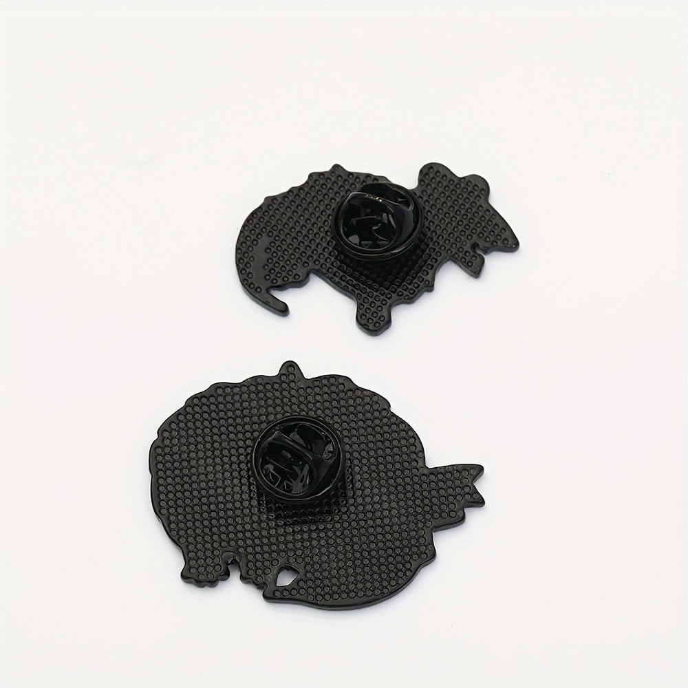 2pcs Cartoon Mouse Brooch Bags Clothing Accessories Men