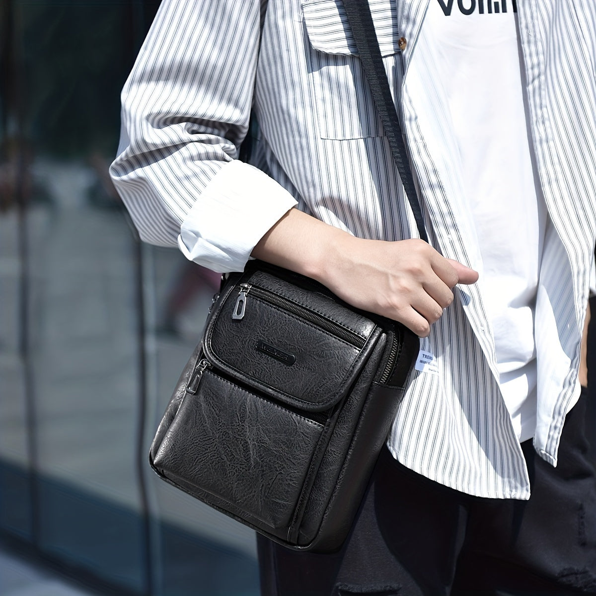 WEIXIER Men's Waterproof Business Messenger Bag