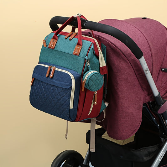 Large Capacity Women's Diaper Bag Backpack with Insulated Pocket