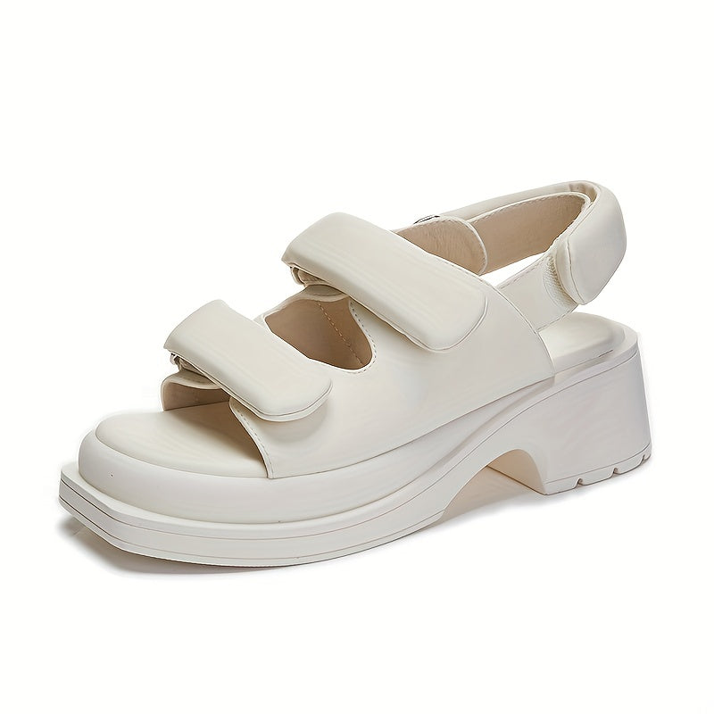 Women's Casual Solid Sports Sandals with Thick Bottom
