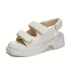 Women's Casual Solid Sports Sandals with Thick Bottom