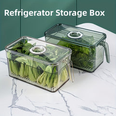 Refrigerator Storage Box With Handle Large Capacity Fresh Keeping Box
