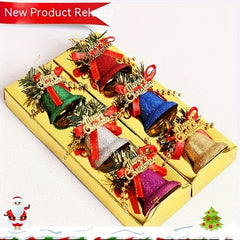 Colorful Sprinkled Plastic Bells Christmas Tree Accessories