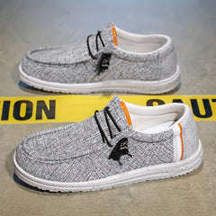 Men's Lightweight Slip On Casual Shoes Breathable Canvas Spring Summer
