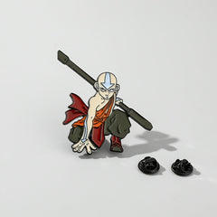 Bald Monk Metal Pin Ornament Lapel Pin Brooch