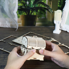 Wooden Music Box 3D Puzzle You Are My Sunshine Hand Treasure Model Kit