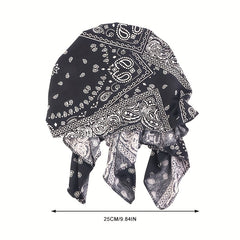 Paisley Print Turban Breathable Bandana Vintage Head Wrap