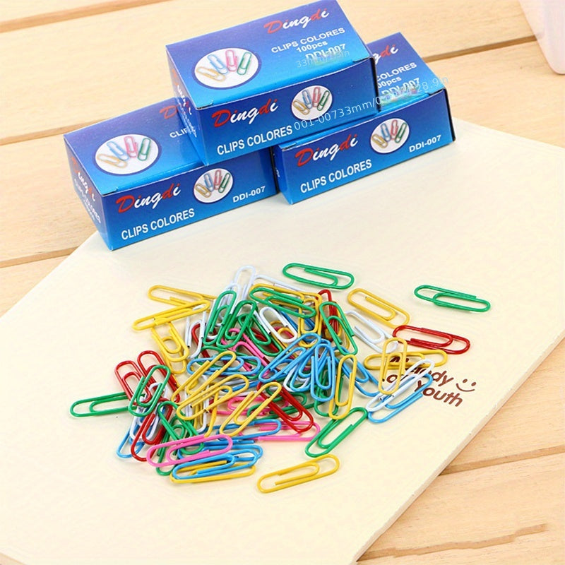 70pcs Colorful Paper Clips for Office Stationery