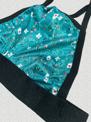  Floral Cut Out Bikini Bra & Panty Lingerie Set