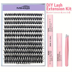 240Pcs Cluster Lashes Individual Lashes D Curling Mix 9 16mm Lash Extensions