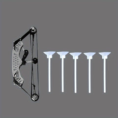Mini Bow Decompression Toy with 5 Suction Cup Arrows